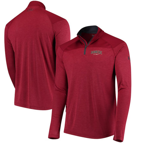 Arizona Diamondbacks Under Armour Tech Tonal Twist Quarter-Zip Pullover Jacket - Red