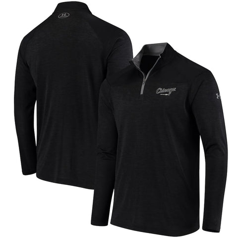 Chicago White Sox Under Armour Tech Tonal Twist Quarter-Zip Pullover Jacket - Black