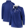 Toronto Blue Jays Majestic Women's Plus Size Quarter-Zip Pullover Jacket - Royal
