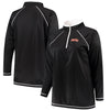 Arizona Diamondbacks Majestic Women's Plus Size Quarter-Zip Pullover Jacket - Black
