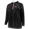 Arizona Diamondbacks Majestic Women's Plus Size Quarter-Zip Pullover Jacket - Black