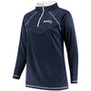 San Diego Padres Majestic Women's Plus Size Quarter-Zip Pullover Jacket - Navy