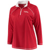 Philadelphia Phillies Majestic Women's Plus Size Quarter-Zip Pullover Jacket - Red