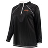 San Francisco Giants Majestic Women's Plus Size Quarter-Zip Pullover Jacket - Black