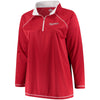 Washington Nationals Majestic Women's Plus Size Quarter-Zip Pullover Jacket - Red