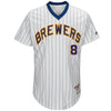Ryan Braun Milwaukee Brewers Majestic 1982 Turn Back the Clock Authentic Player Jersey - White
