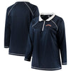 Houston Astros Majestic Women's Plus Size Quarter-Zip Pullover Jacket - Navy