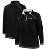 Pittsburgh Pirates Majestic Women's Plus Size Quarter-Zip Pullover Jacket - Black