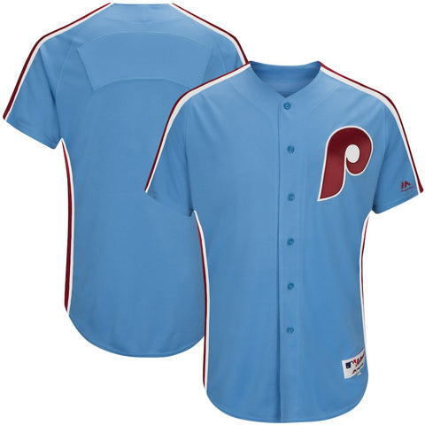 Philadelphia Phillies Majestic 1982 Turn Back the Clock Authentic Team Jersey - Light Blue