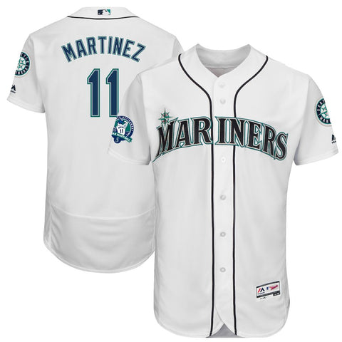 Edgar Martinez Seattle Mariners Majestic Number Retirement Authentic Player Jersey