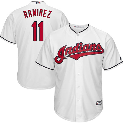 Jose Ramirez Cleveland Indians Majestic Cool Base Home Player Jersey - White