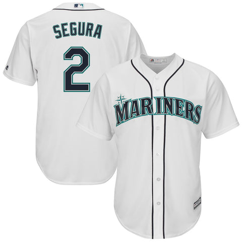 Jean Segura Seattle Mariners Majestic Cool Base Home Player Jersey - White