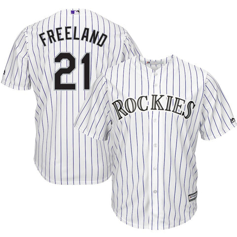 Kyle Freeland Colorado Rockies Majestic Alternate Cool Base Replica Player Jersey - Purple