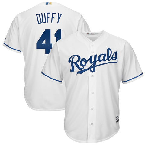 Danny Duffy Kansas City Royals Majestic Cool Base Home Player Jersey - White
