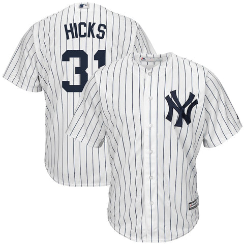 Aaron Hicks New York Yankees Majestic Home Cool Base Replica Player Jersey - White