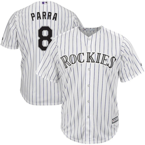 Gerardo Parra Colorado Rockies Majestic Cool Base Home Player Jersey - White