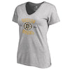 Boston Bruins   Women's Plus Sizes Heritage T-Shirt - Ash
