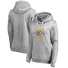 Boston Bruins   Women's Plus Sizes Heritage Pullover Hoodie - Ash