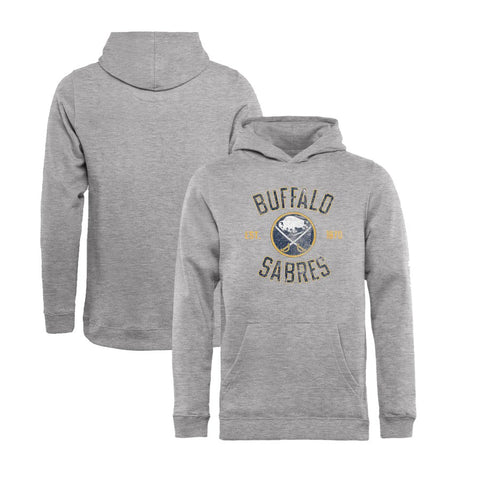 Buffalo Sabres   Youth Heritage Pullover Hoodie - Ash