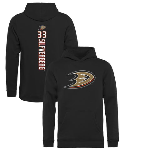 Jakob Silfverberg Anaheim Ducks   Youth Backer Pullover Hoodie - Black