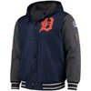 Detroit Tigers G-III Sports by Carl Banks Commemorative Top Brass Hooded Varsity Jacket - Navy