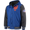 New York Mets G-III Sports by Carl Banks Commemorative Top Brass Hooded Varsity Jacket - Royal
