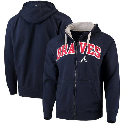 Atlanta Braves Antigua Team Victory Full-Zip Hoodie