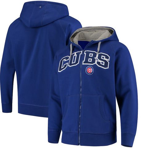Chicago Cubs Antigua Team Victory Full-Zip Hoodie
