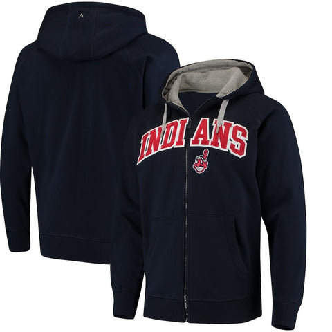 Cleveland Indians Antigua Team Victory Full-Zip Hoodie