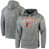 Baltimore Orioles Stitches Digital Fleece Pullover Hoodie - Heathered Black