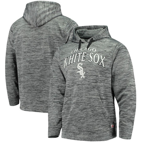 Chicago White Sox Stitches Digital Fleece Pullover Hoodie - Heathered Black