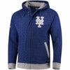 New York Mets Stitches Twisted Yarn Full-Zip Hoodie