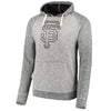 San Francisco Giants Stitches Slub Terry Pullover Hoodie - Heathered Gray/Heathered Black