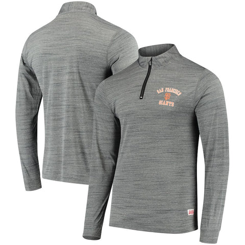 San Francisco Giants Stitches Twisted Yarn Quarter-Zip Pullover Jacket
