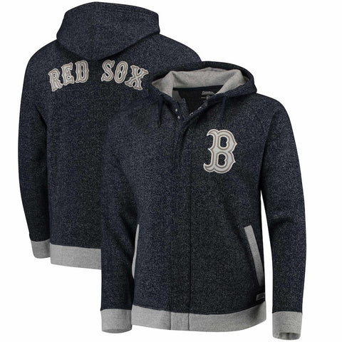 Boston Red Sox Stitches Twisted Yarn Full-Zip Hoodie