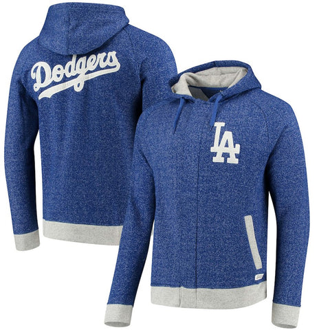 Los Angeles Dodgers Stitches Twisted Yarn Full-Zip Hoodie