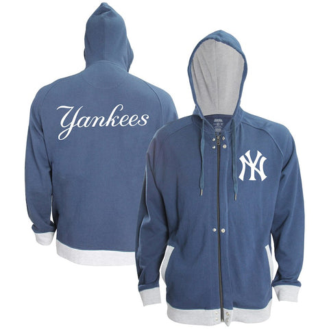 New York Yankees Stitches Twisted Yarn Full-Zip Hoodie