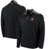 Baltimore Orioles Under Armour Charged Cotton Quarter-Zip Pullover Jacket - Black