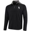 Chicago White Sox Under Armour Charged Cotton Quarter-Zip Pullover Jacket - Black