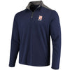 Detroit Tigers Under Armour Charged Cotton Quarter-Zip Pullover Jacket - Navy