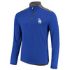 Los Angeles Dodgers Under Armour Charged Cotton Quarter-Zip Pullover Jacket - Royal