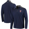 Minnesota Twins Under Armour Charged Cotton Quarter-Zip Pullover Jacket - Navy