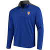 New York Mets Under Armour Charged Cotton Quarter-Zip Pullover Jacket - Royal