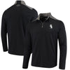 Chicago White Sox Under Armour Charged Cotton Quarter-Zip Pullover Jacket - Black