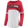 Chicago Blackhawks 5th & Ocean by New Era Women's Baby Jersey Long Sleeve Crew T-Shirt - White/Red