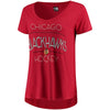 Chicago Blackhawks 5th & Ocean by New Era Women's Jersey V-Neck T-Shirt - Red