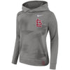 St. Louis Cardinals Women's Performance Pullover Hoodie - Gray