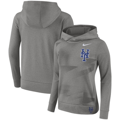 New York Mets Women's Performance Pullover Hoodie - Gray