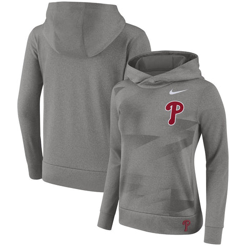Philadelphia Phillies Women's Performance Pullover Hoodie - Gray