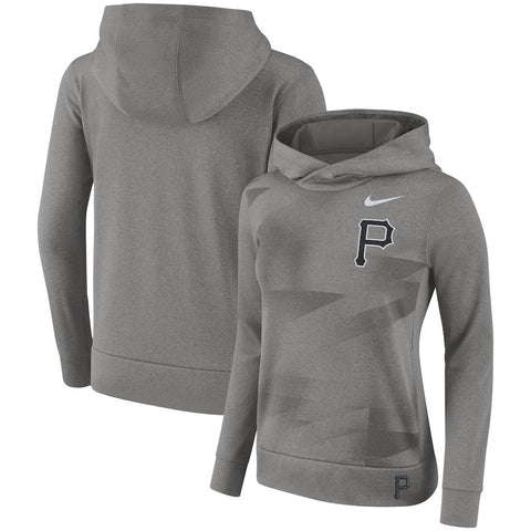 Pittsburgh Pirates Women's Performance Pullover Hoodie - Gray
